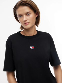 Футболка Tommy Jeans Badge Boxy Black