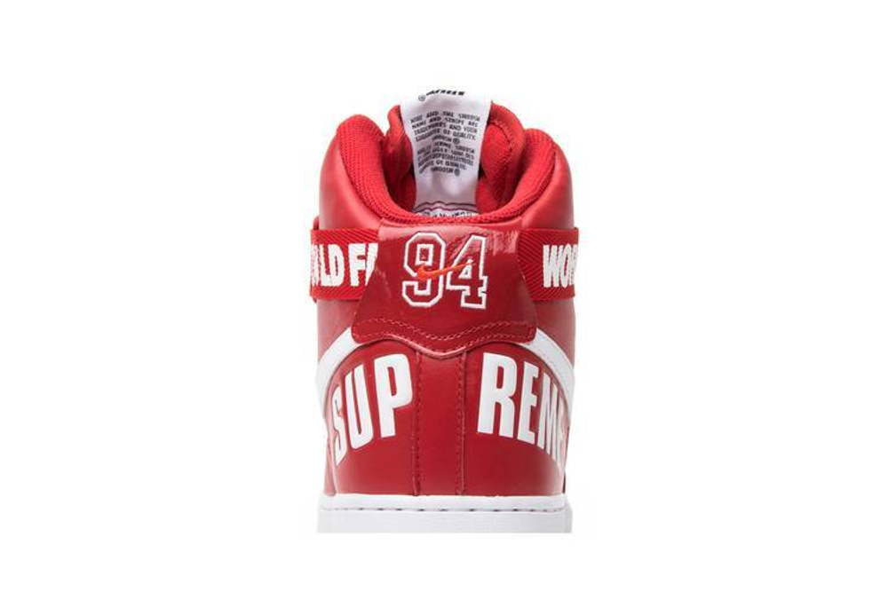 Кроссовки Supreme X Nike Air Force 1 World Famous Red