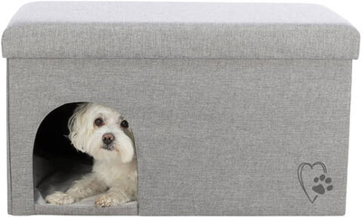 Лежак - пещера Kimy, 72 х 40 х 40 см, светло-серый, Trixie