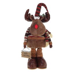 GAEM Игрушка набивная "Лось" (телескопич.), L44 W42 H135 см/L44 W42 H100 см