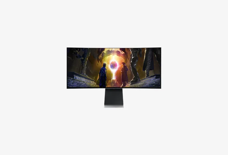 34 Смарт-монитор Samsung Odyssey G8 G85SD S34DG852SI серебристый