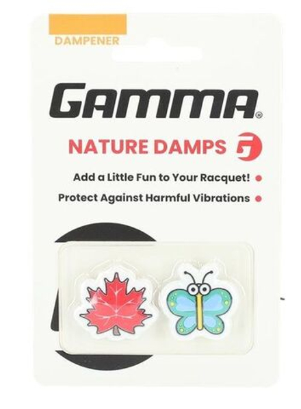 Виброгаситель теннисный Gamma Nature Dampeners 2P - maple leaf/butterfly