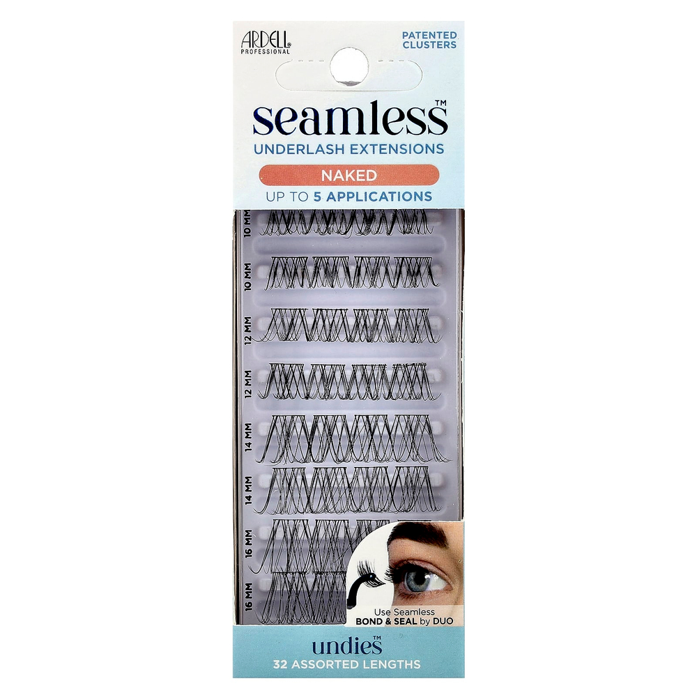 Ardell, Seamless ™, Underlash Extensions, Naked, 32 разных длины