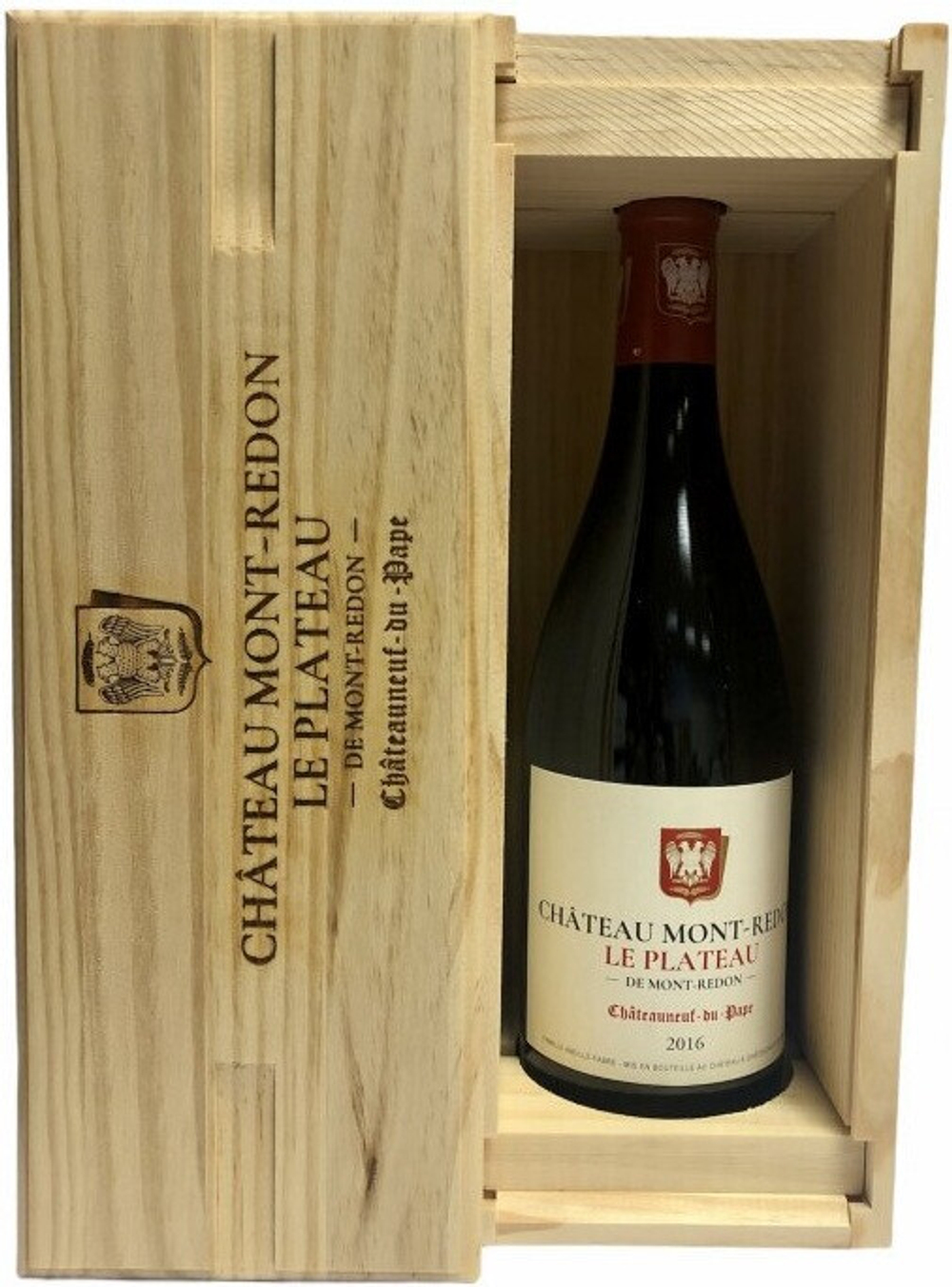 Вино Le Plateau de Mont-Redon Chateauneuf-du-Pape AOC wooden box, 0,75 л.
