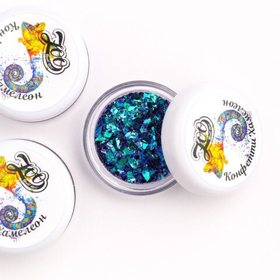 Zoo Nail Art Конфетти "Хамелеон" 1 г