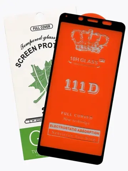 Защитное стекло Glass для Xiaomi Redmi 7A, полный клей 111D, черная рамка