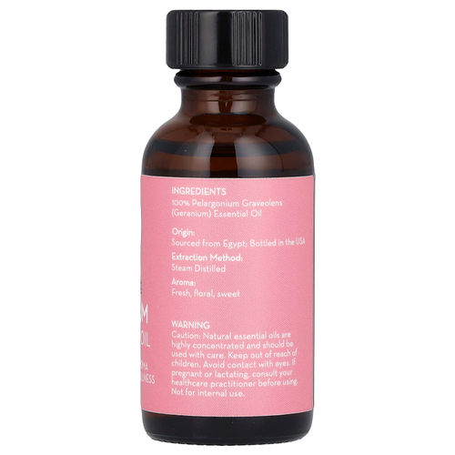 Pure Body Naturals, 100% чистое эфирное масло, герани, 30 мл (1 жидк. унц.)