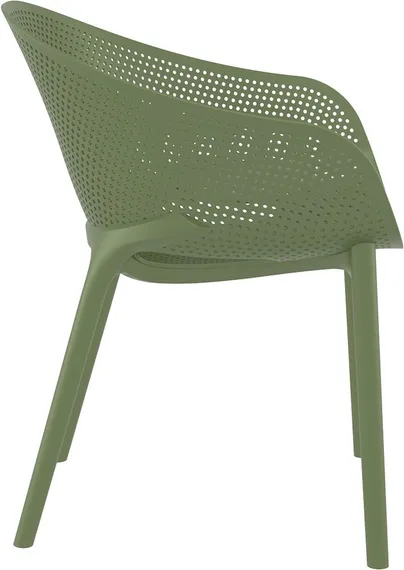 Стул пластиковый Sky Pro оливковый