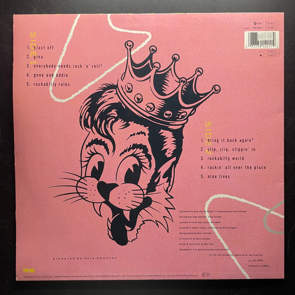 Stray Cats ‎– Blast Off (Европа 1989г.)
