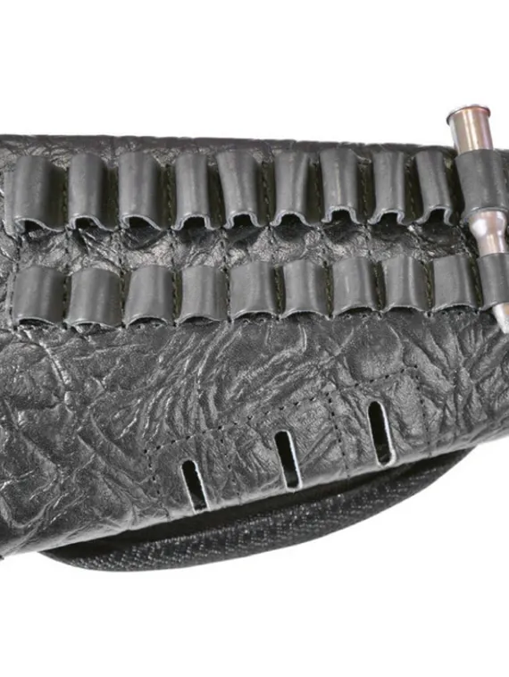 Патронташ на приклад, на 10 патронов, 7.62к, кожа, микс