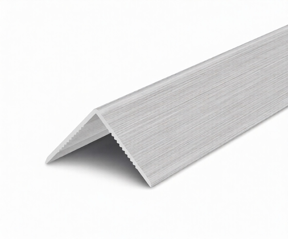 Угол ПВХ "Деконика" 186 Алюминий 30х30х2700 мм