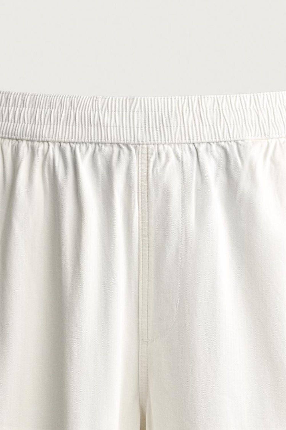 ZARA БРЮКИ RELAXED FIT В ЕЛОЧКУ, БЕЛЫЙ