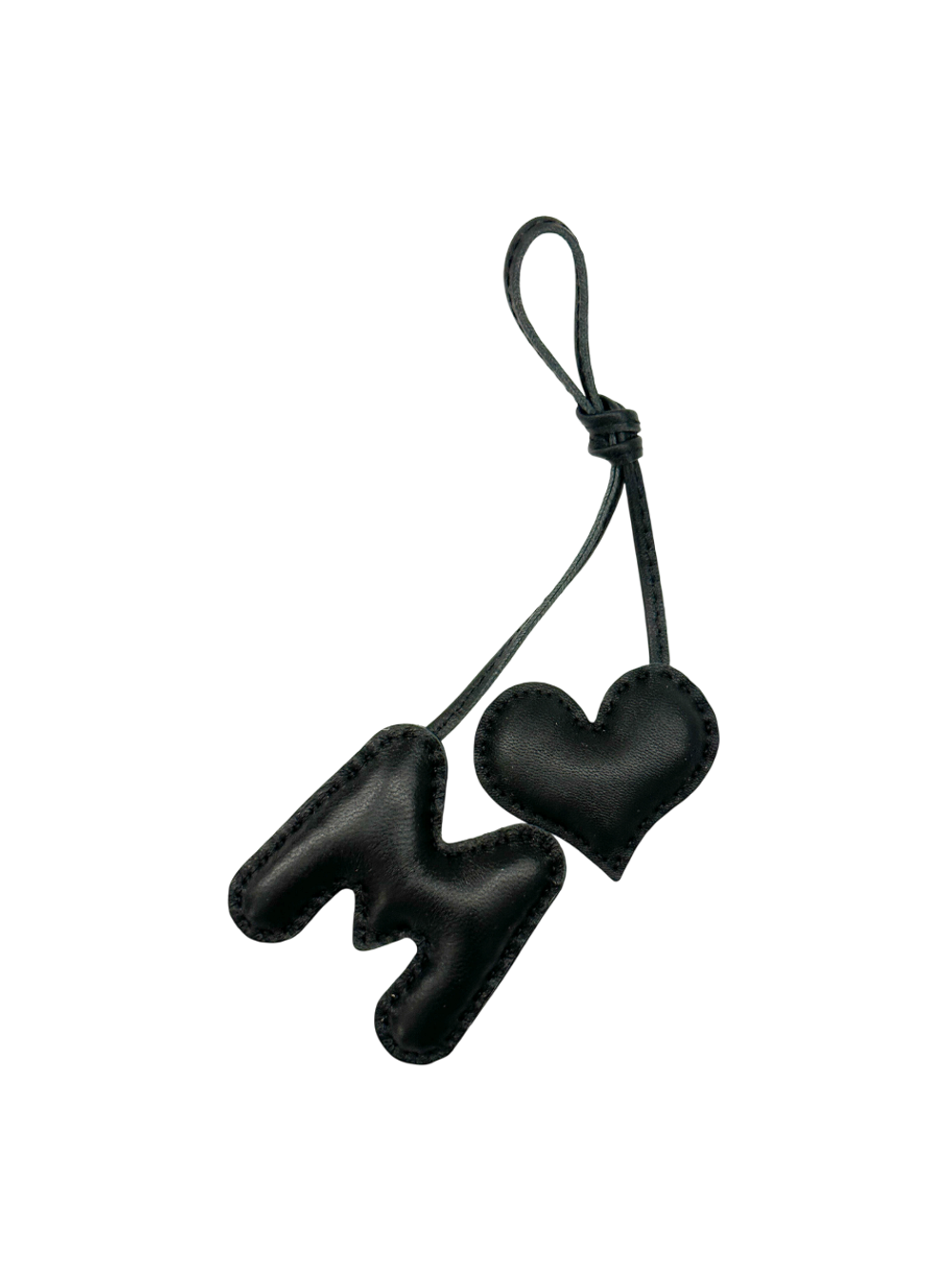 Keychain LOVE black amber color