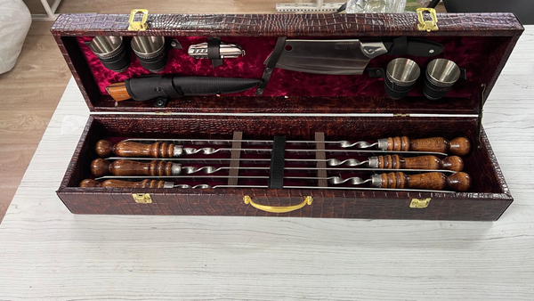 Шашлычный набор экокожа / большой