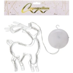 Фигура светодиодная «Олень» 12х17 см (батарейки 3 ААА), 1 реж, Белый