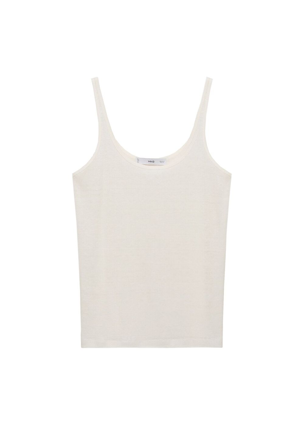 Топ изо льна с бретелями