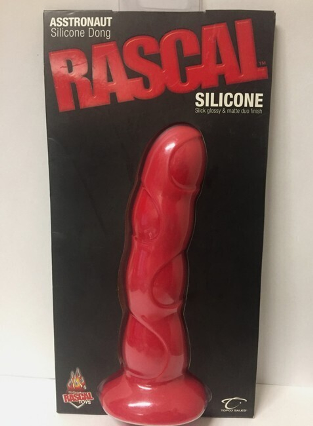 Фаллоимитатор Rascal - Silicone Asstronaut (Цвет: Красный с черным)