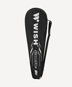 Набор для бадминтона WISH Steeltec 9, 2 ракетки, 2 волана, белый/синий