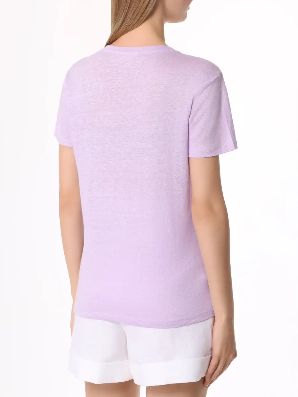 Футболка жен. MC Saint Barth ELOISE 24 лавандовый лён