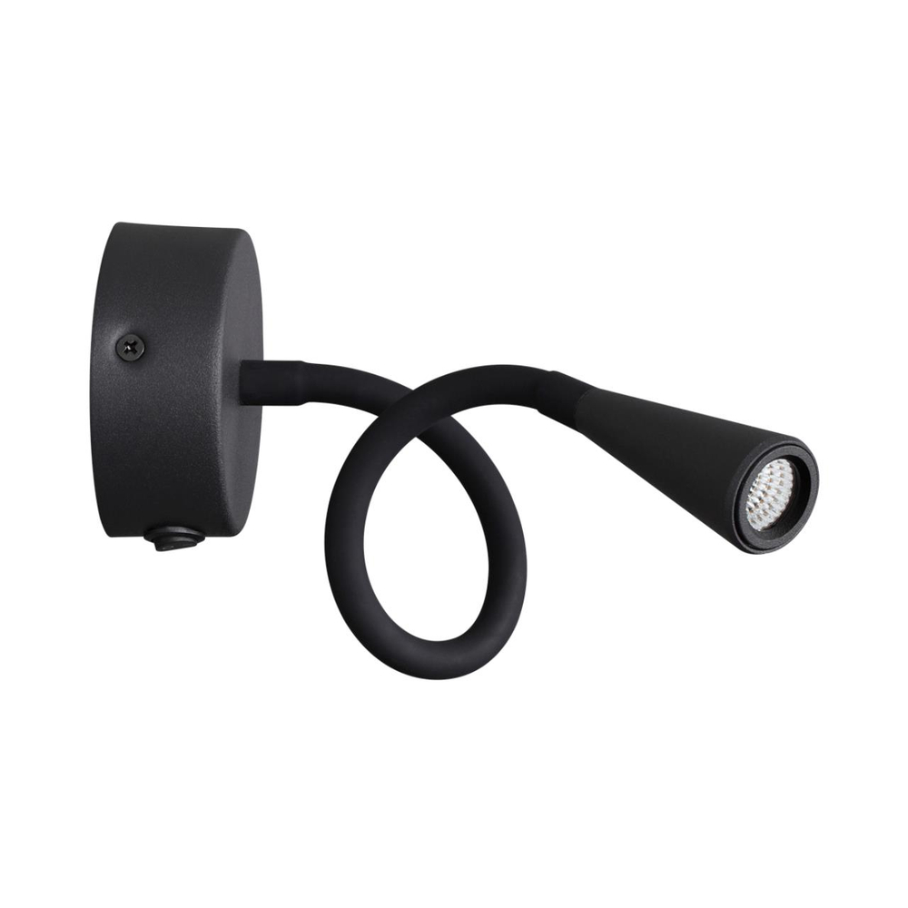4254/3WL HIGHTECH ODL21 475 черн/металл Настен.светильник выкл на базе IP20 LED 3W 263Лм 3000K ODDS