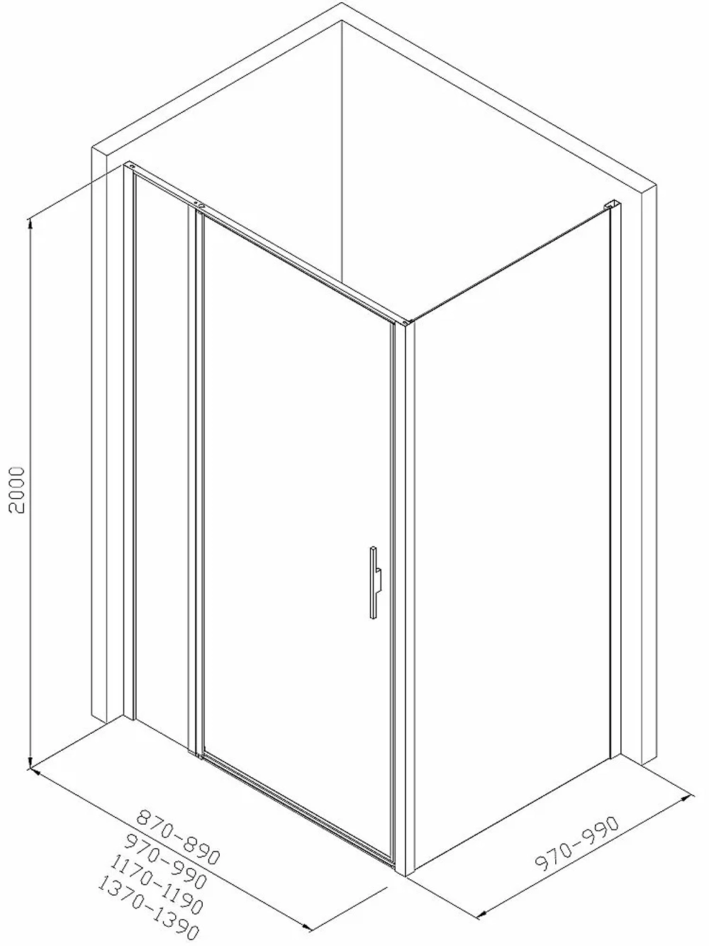 Душевой уголок Allen Brau Priority 3.31029.BA+3.31047.BA 100х100 стекло прозрачное/профиль брашированное серебро