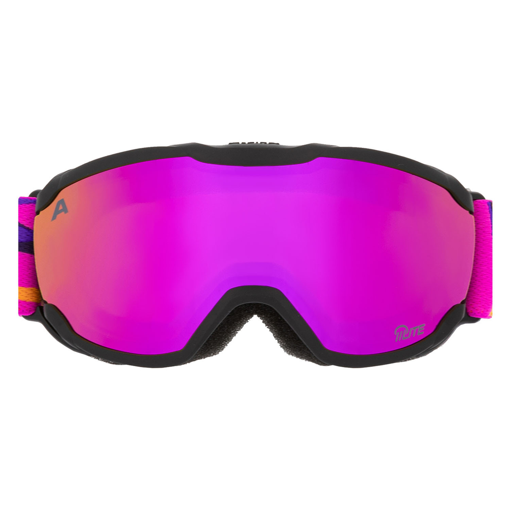 Очки горнолыжные ALPINA Pheos Jr. Q-Lite Black-Pink Matt/Q-Lite Pink S2 (б/р)