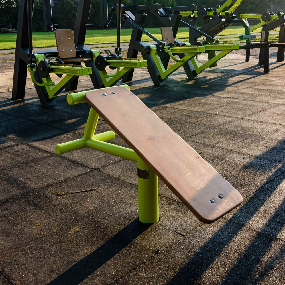 Fix-1701 Уличный тренажер Скамья для пресса ZAVODSPORTA