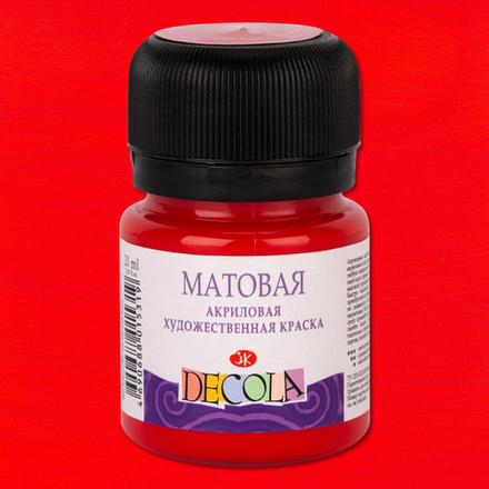 Декола акрил матовый банка 20 мл Красная