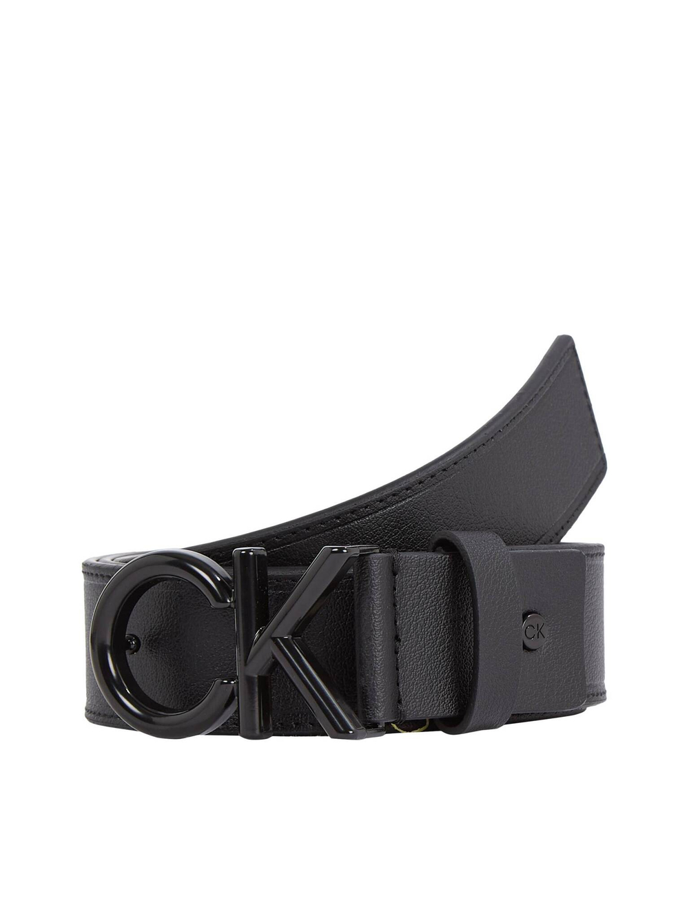 Кожаный ремень METAL BOMBE Calvin Klein - черный(K50K510623)