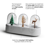 Набор емкостей для соли, перца, зубочисток с подставкой forest ecology