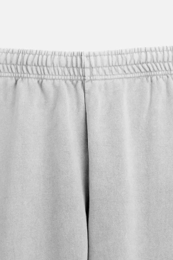 ZARA ДЖОГГЕРЫ С ЭФФЕКТОМ ПОТЕРТОСТИ, АНТРАЦИТОВО-СЕРЫЙ