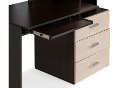 Стол компьютерный Джаз-17 левый 130х60х166,8 венге / дуб молочный