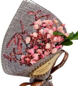 DF-97 Букет из сухоцветов в подарочной коробке «Спасибо тебе!» - Вариант A