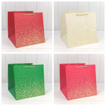 Пакет подарочный 30х30х30см Премиум "Золотые вкрапления" (Микс)