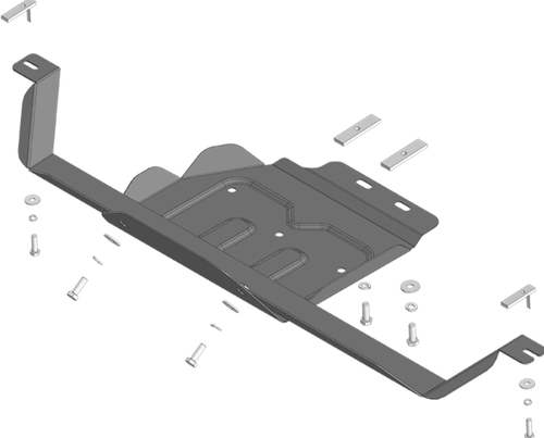 Защита стальная 2 мм раздаточной коробки для Foton Tunland G7 Motodor.77506