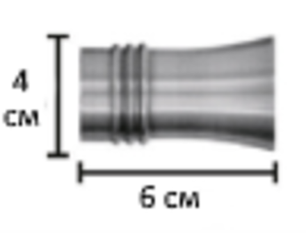 Наконечники Ост "Гиро" для кованых карнизов d25 мм, цвет светло-серый