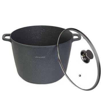 Кастрюля 10 л. из литого алюминия Kamille KM 4428 с мраморным покрытием