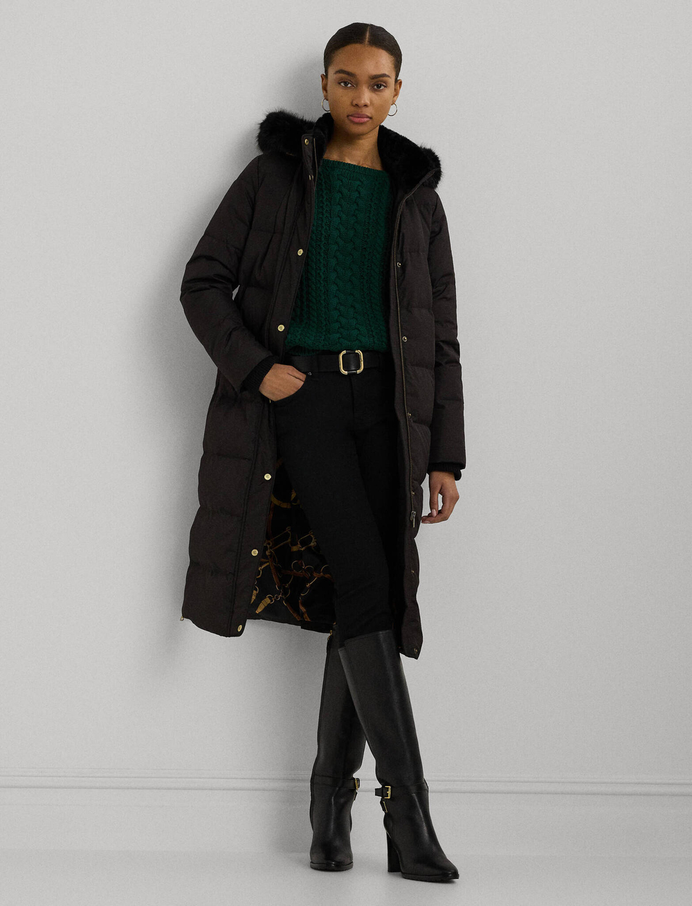 Пуховая куртка LAUREN RALPH LAUREN - черный(297957512)