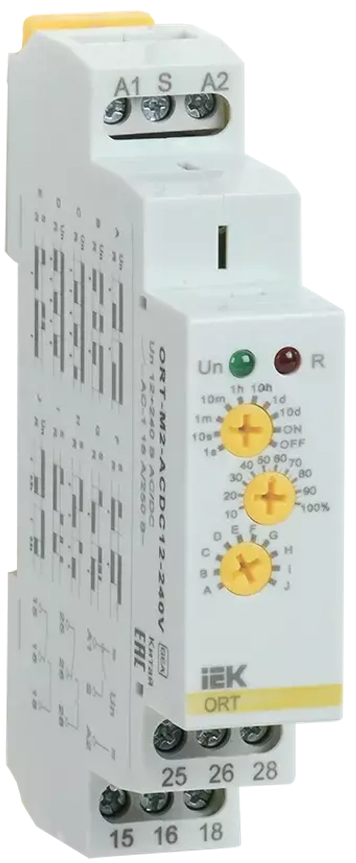 Реле времени ORT M2 многофункциональное 2 конт. 12-240 В AC/DC IEK