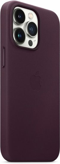 Чехол Apple MagSafe для iPhone 13 Pro, кожа, «тёмная вишня»