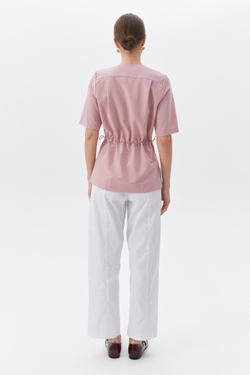 Топ с запахом медицинский женский Йошо, роза