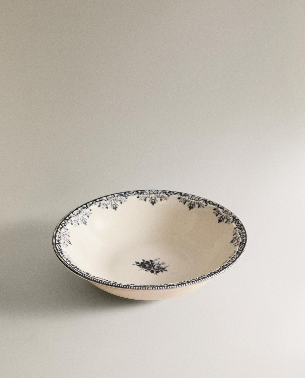 Zara Home миска из фаянса, цвет синий, 18.5 см · 8267/211