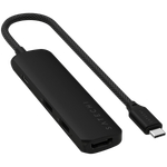 SATECHI 4-in-1 USB-C Slim Multiport Adapter 4K (Black)