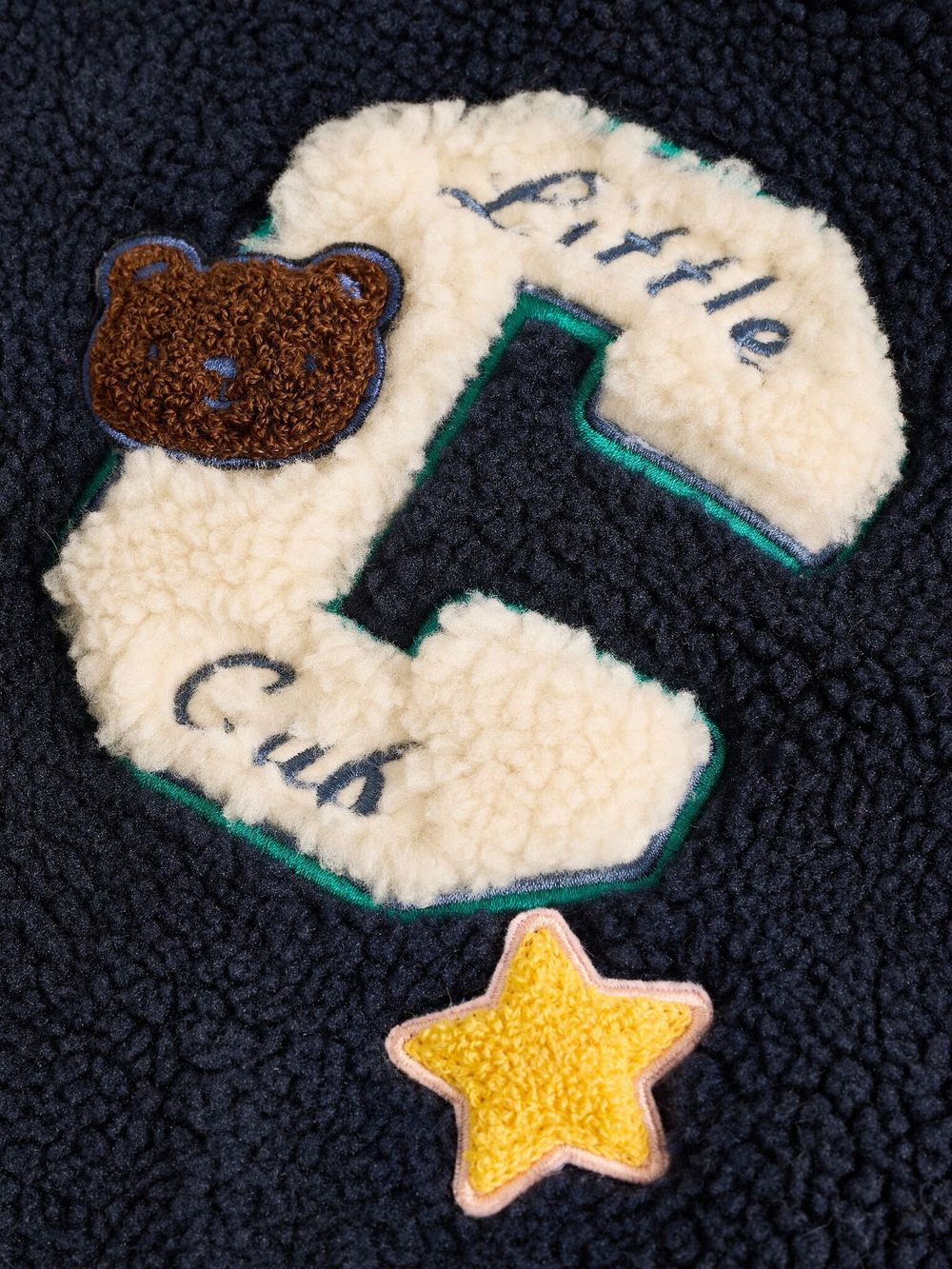 Флисовая куртка для малышей Next B79-296, Бежевый, Темно-синий