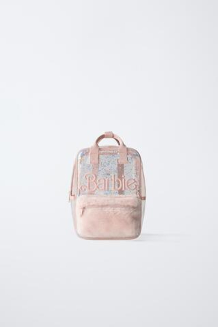 ZARA ВИНИЛОВЫЙ РЮКЗАК BARBIE™, РОЗОВЫЙ