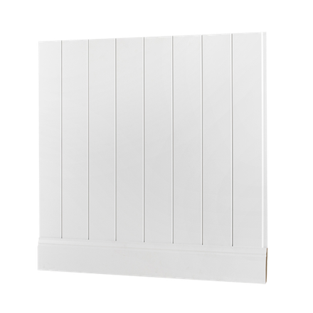 Скандинавская стеновая панель МДФ белая матовая