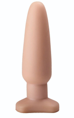 Телесный анальный плаг среднего размера - 18 см. (Цвет: телесный)