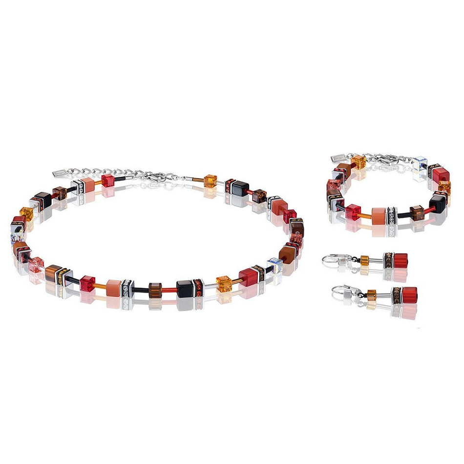 Колье Coeur de Lion 2838/10-0302 цвет красный, коричневый, оранжевый, чёрный