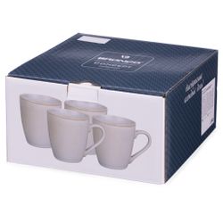 НАБОР КРУЖЕК BRONCO "CONCEPT" 4 ШТ. 355 МЛ БЕЖЕВЫЙ