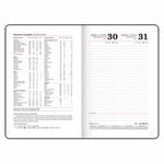 Ежедневник датированный 2025, А5, 138x213 мм, BRAUBERG "Favorite", под кожу, черный, 115762